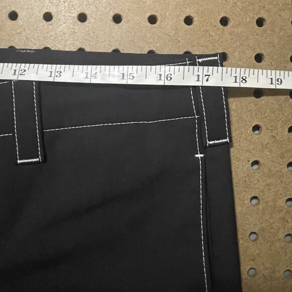 Prada Milano Pants Men 34x30 Black Contrast Stitch Lightweight Button Fly Modern - Picture 11 of 14